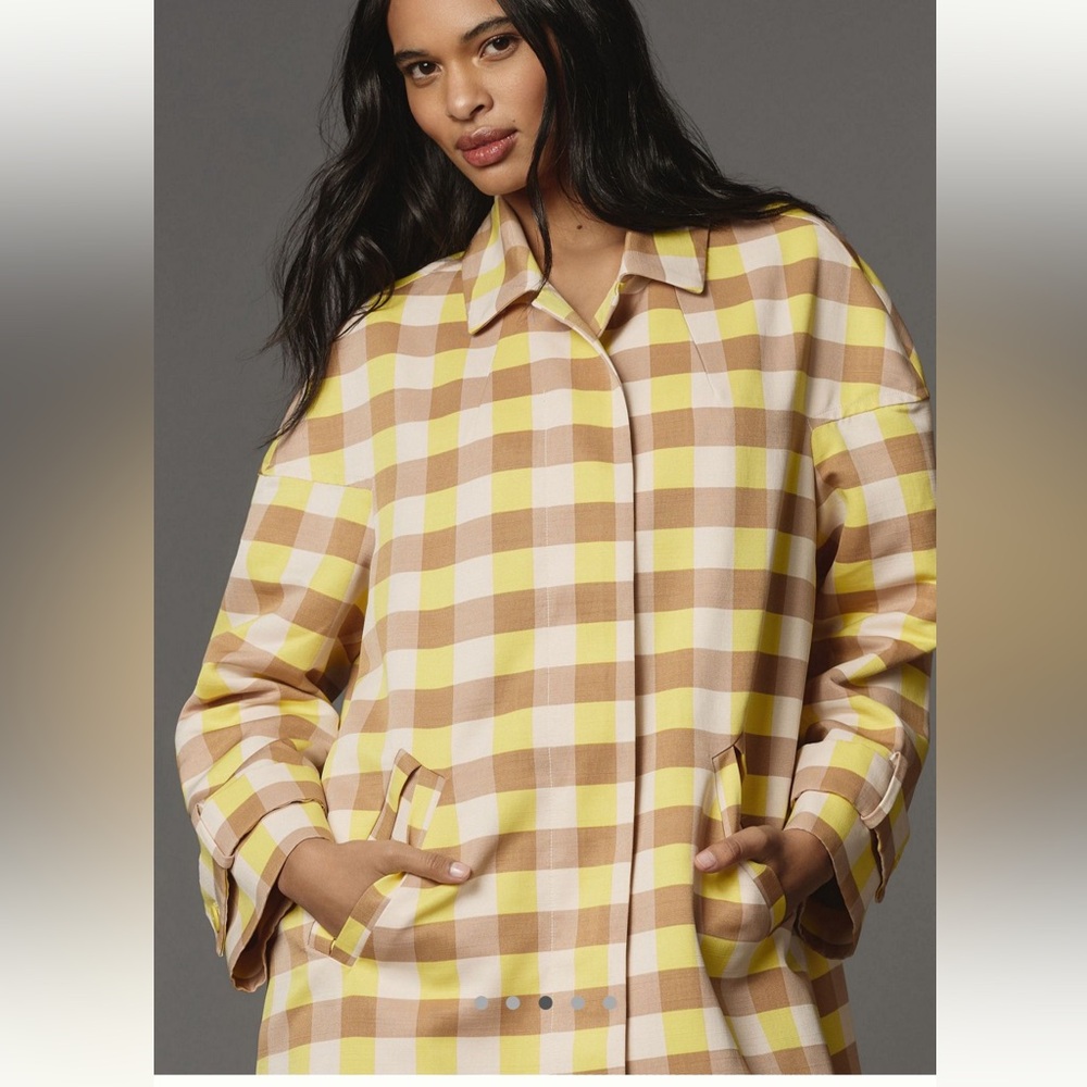 Maeve Gingham Swing Jacket - Picture 3 of 5